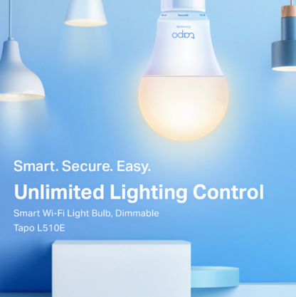 Tapo Smart Wi-Fi Light Bulb, Dimmable