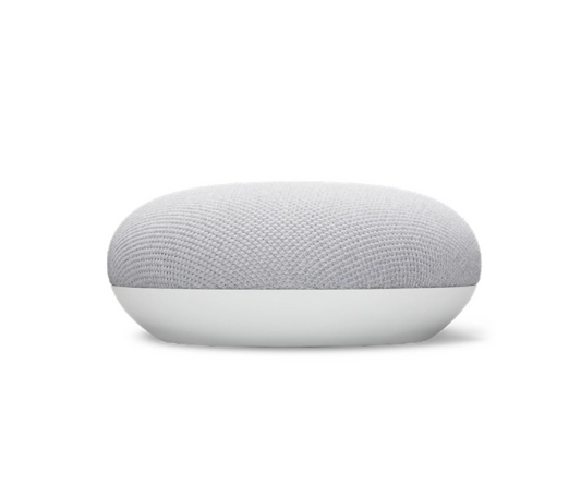 Google Nest Mini, Google Assistant, White, Fabric, Plastic, 4 cm, Touch, Wireless