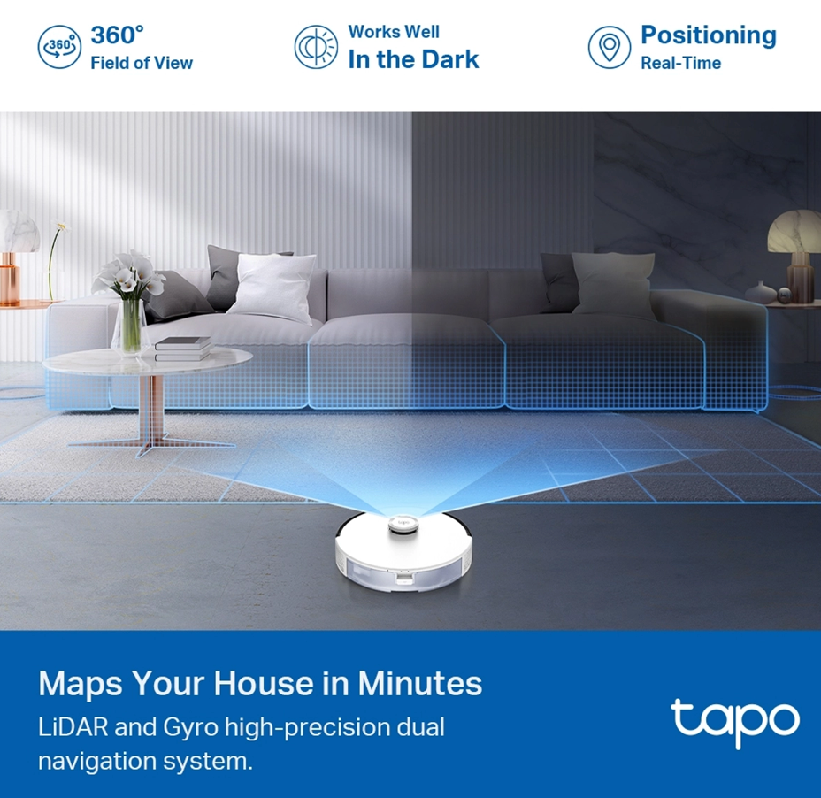 Tapo LiDAR Navigation Robot Vacuum