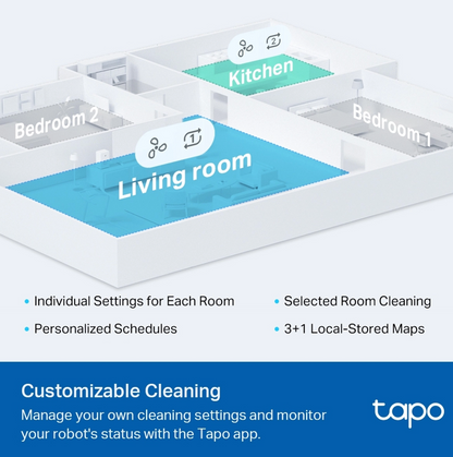 Tapo LiDAR Navigation Robot Vacuum