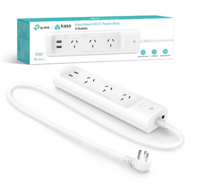 Kasa Smart Wi-Fi Power Strip, 3-Outlets