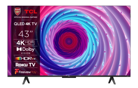 TCL (43"), 3840 x 2160 pixels, QLED, Smart TV